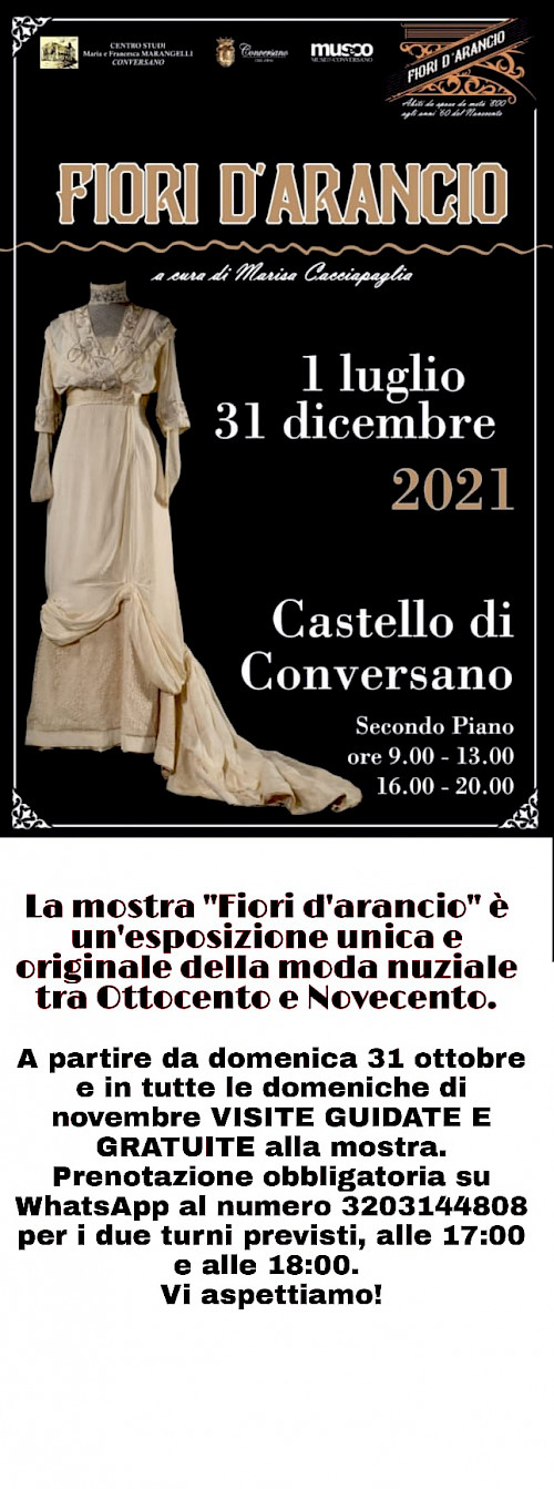 mostra "fiori d'arancio" VISITE GRATUITE