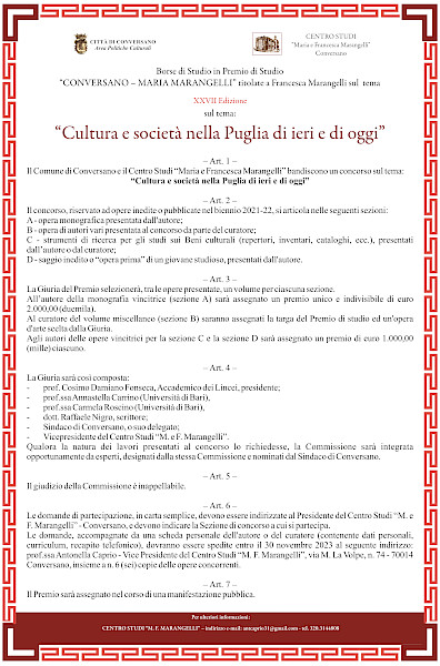 Premio Marangelli Edizione 2023